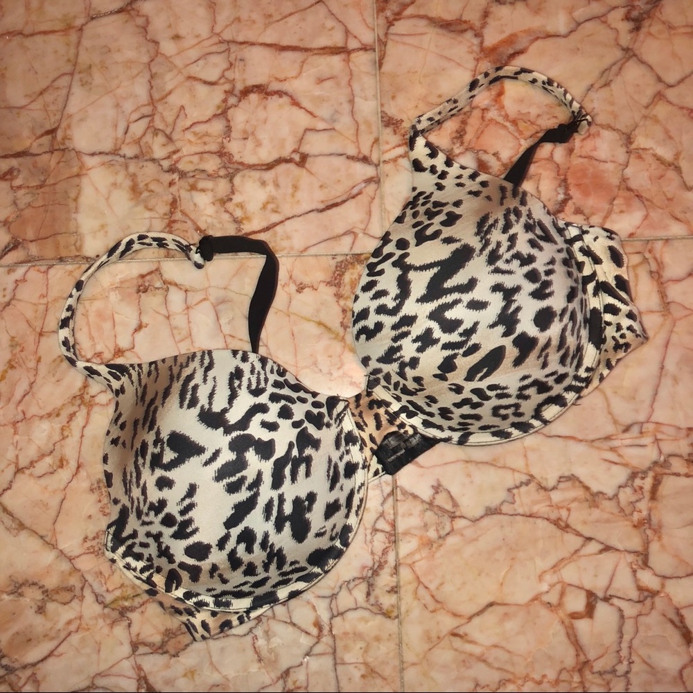 38C leopard bra